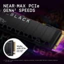 Western Digital Black SN850X with Heatsink M.2 2280 PCI Express 4.0 x4 NVMe Solid State Drive 1TB thumbnail 9