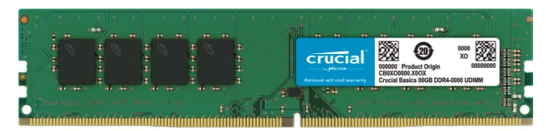 Crucial CB16GU3200 memory module 8 GB 1 x 8 GB DDR4 3200 MT/s 288-pin DIMM - Image 1