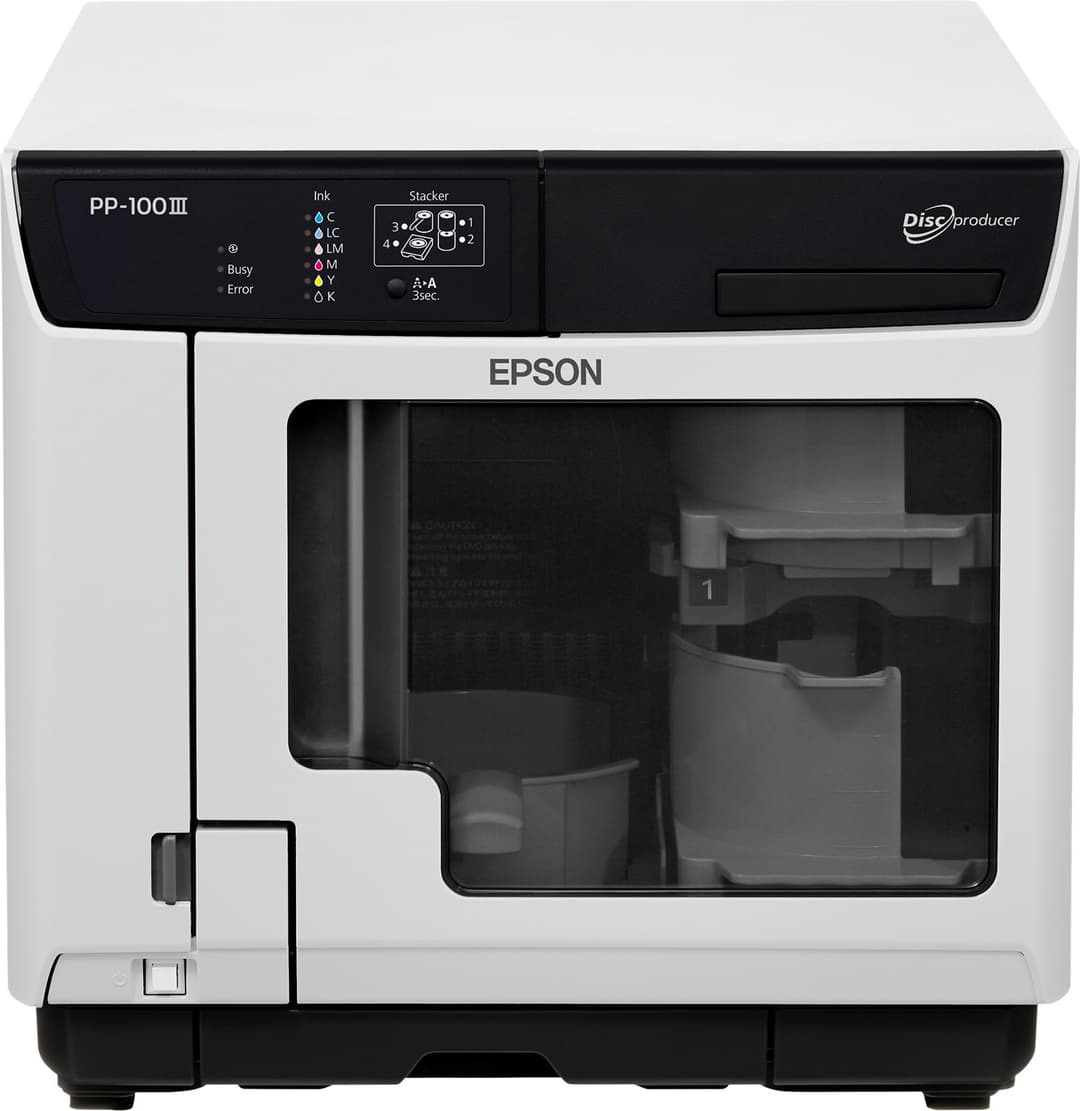 Epson Discproducer PP-100III Blu-ray, DVD & CD Disc Publisher - UK Plug - Image 1