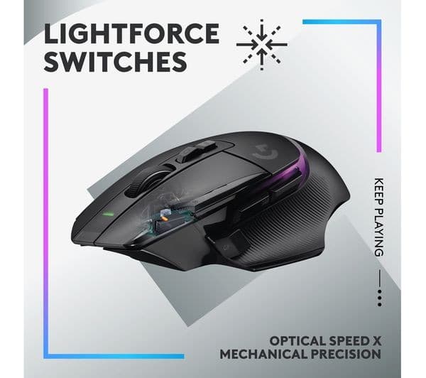 Logitech G502 X Plus Lightspeed Wireless Gaming Mouse Black - Image 2
