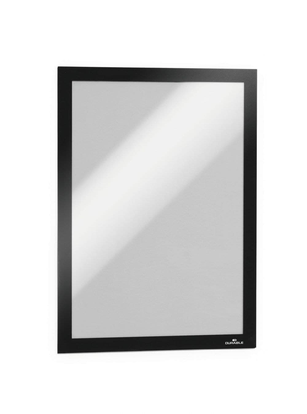 Durable DURAFRAME Self Adhesive Magnetic Signage Frame PK10 A4 Black - Image 1