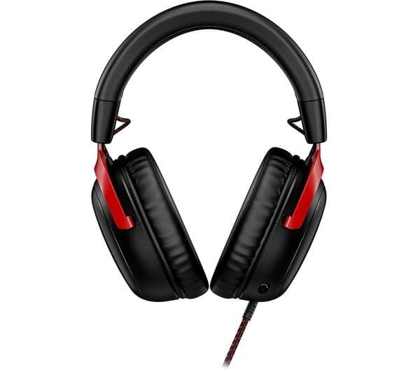 HyperX Cloud III Wired Gaming Headset - Black & Red - Image 3