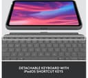 Logitech Combo Touch 10.9" iPad (10th Gen & A16) Keyboard Case Grey thumbnail 6