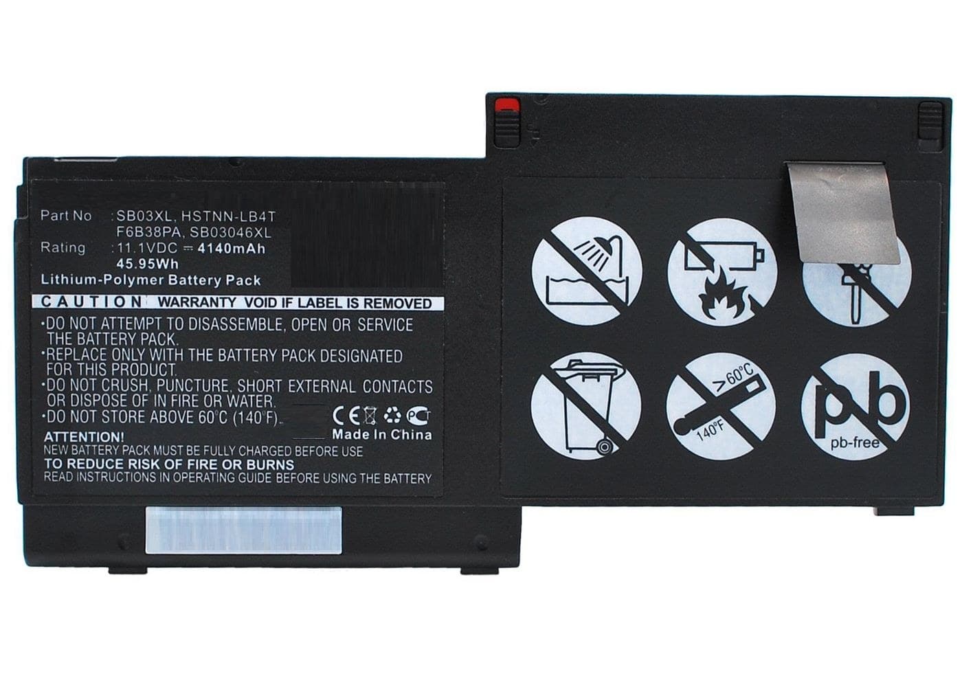Laptop Battery for HP 45.00Wh