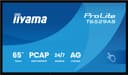 iiyama T6529AS-B1AG Signage Display Kiosk design 163.8 cm (64.5") LED Wi-Fi 420 cd/m² 4K Ultra HD Black Touchscreen Built-in processor Android 24/7 thumbnail 2