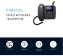 MOTOROLA FW410 Corded Phone - Black thumbnail 4