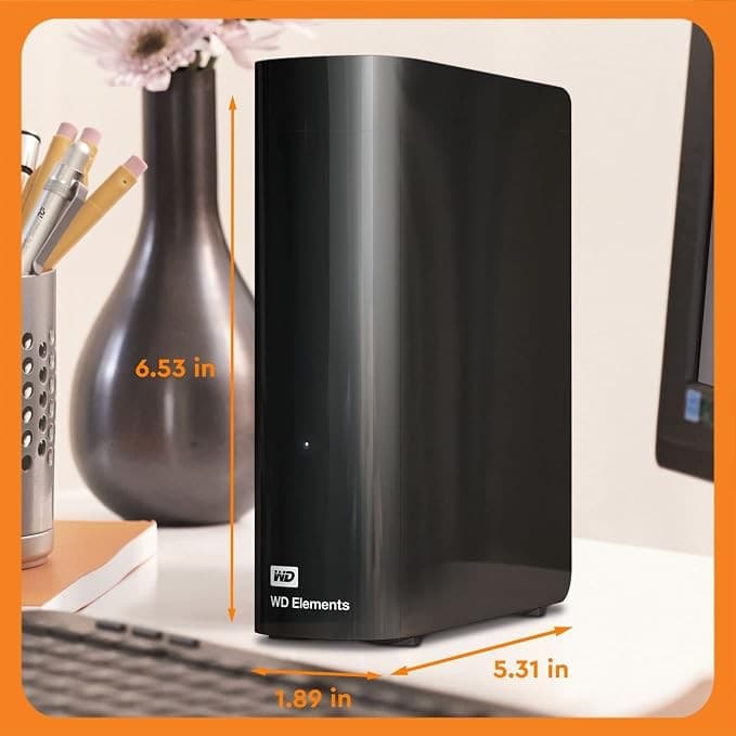 WD Elements External Hard Drive - 20 TB, Black - Image 3