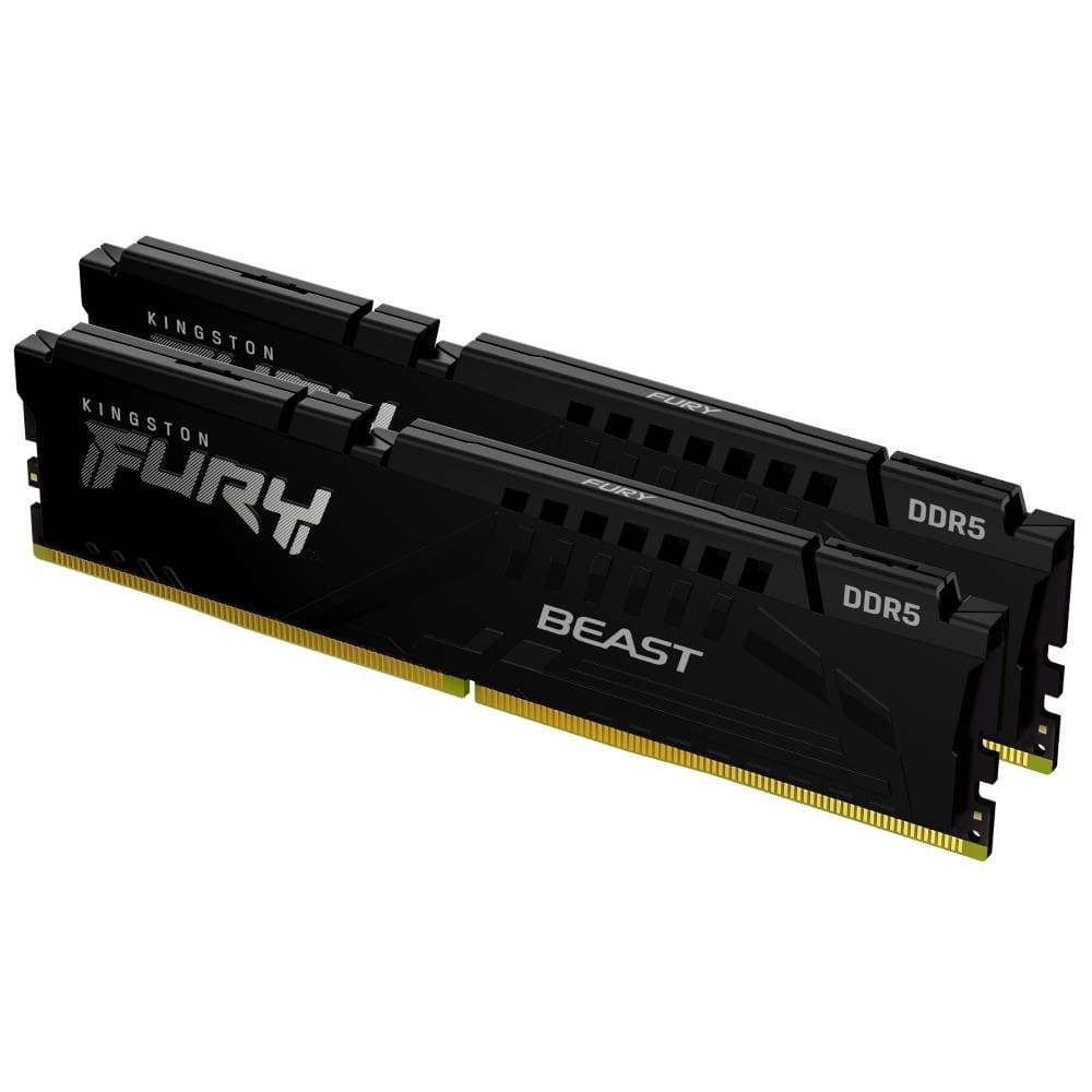 Kingston FURY Beast Black DDR5 5600MT/s CL36 Desktop Memory Kit - 32GB (2 x 16GB) - Image 1