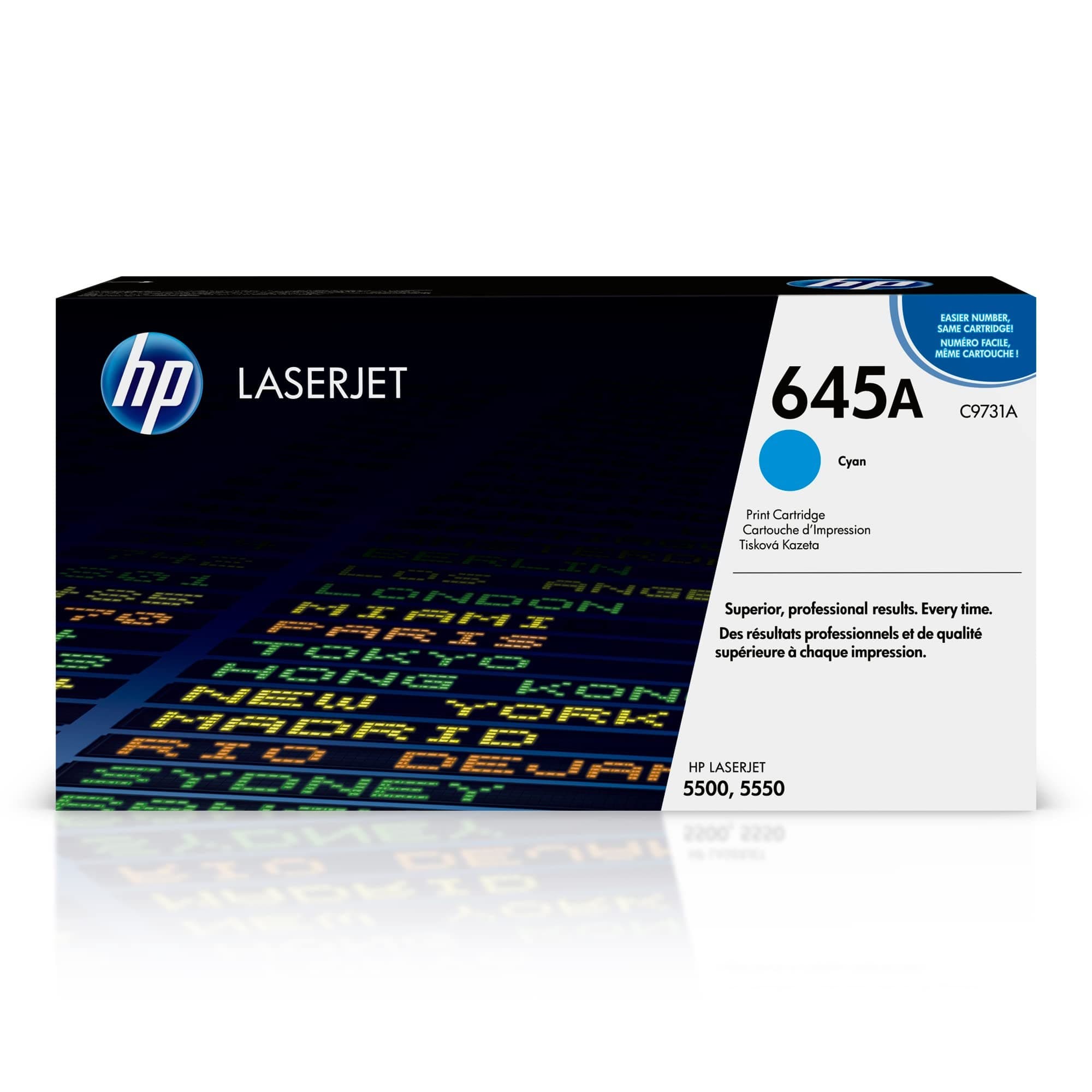 HP C9731A 645A Original LaserJet Toner Cartridge - Cyan