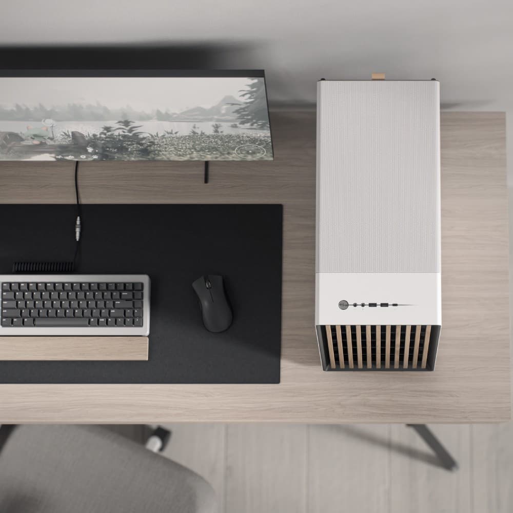 Fractal Design North XL Mesh Side Panel EATX Full Tower PC Case - Chalk White - Image 4
