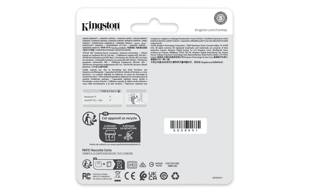 Kingston Technology IronKey Locker+ 50 G2 32GB Encrypted USB Flash Drive, FIPS 197, AES-256 - Image 5
