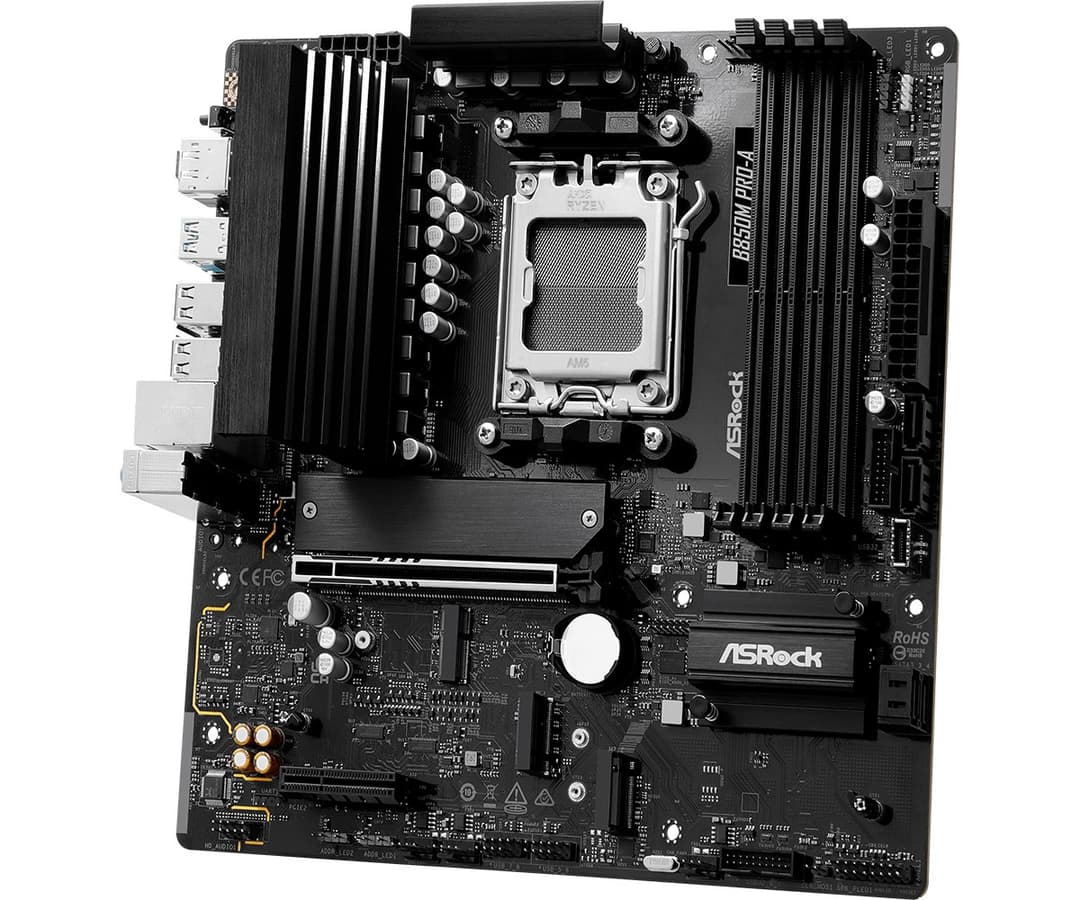 ASRock B850M Pro-A AMD B850 DDR5 Micro-ATX Socket AM5 Motherboard - Image 4