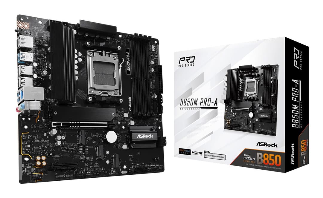 ASRock B850M Pro-A AMD B850 DDR5 Micro-ATX Socket AM5 Motherboard - Image 6