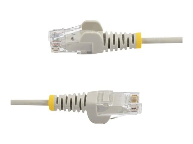 StarTech Slim LSZH CAT6 Snagless Patch Cable 2m - Grey (N6PAT200CMGRS) - Image 2