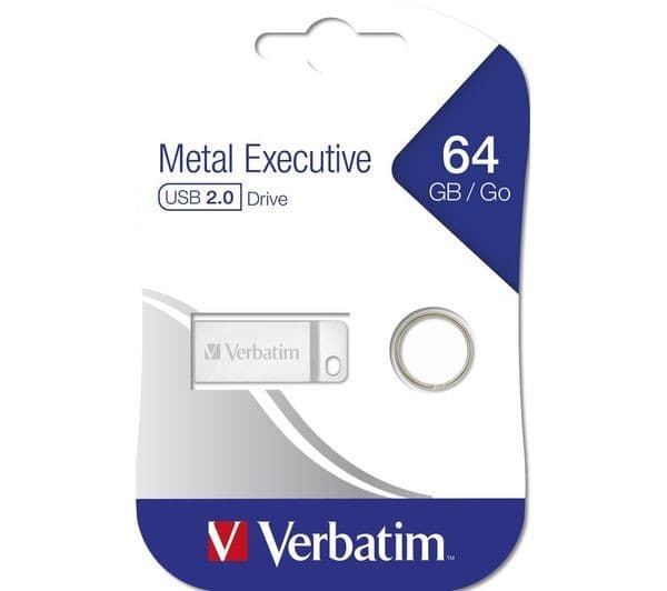 VERBATIM Metal Executive USB 2.0 Memory Stick - 64 GB, Silver - Image 6