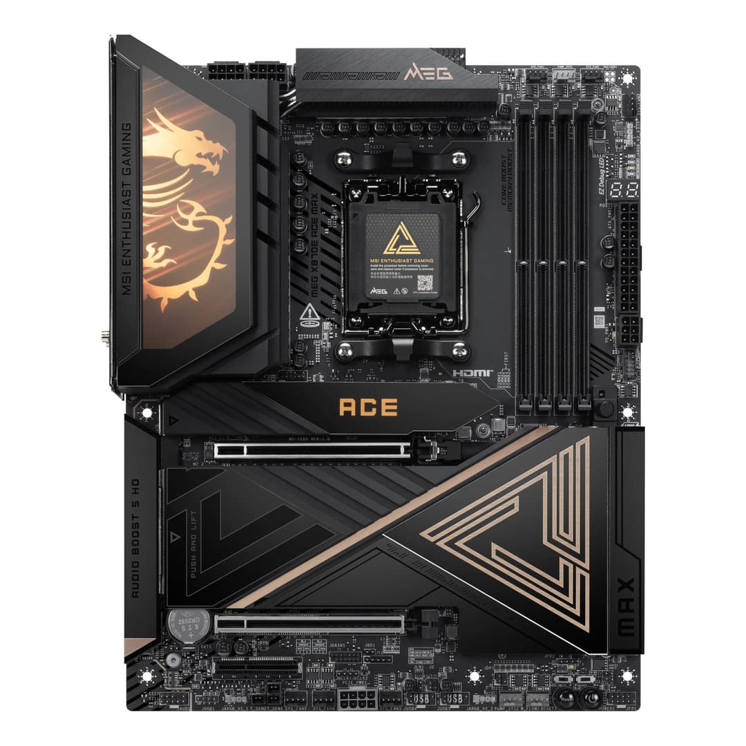 MSI MEG X870E ACE MAX AMD X870E ATX Socket AM5 Motherboard - DDR5, PCIe 5.0, 5x M.2, Wi-Fi 7 - Image 2