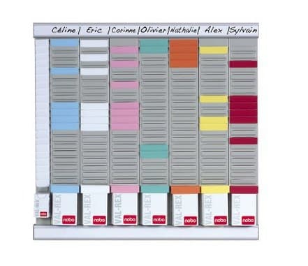 Nobo T-Card Office Planner Kit 24 Slot - Image 1