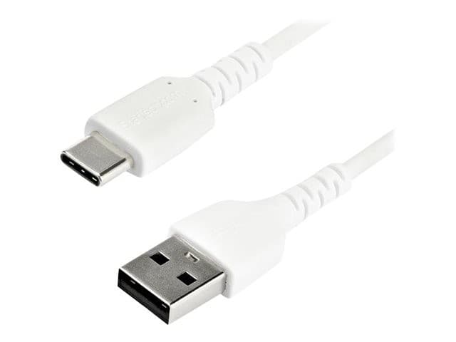StarTech RUSB2AC1MW Rugged USB-A to USB-C Cable 1m White USB 2.0 480Mbps 3A - Image 2