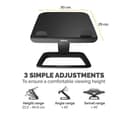 FELLOWES Hana LT Laptop Stand - Black thumbnail 4