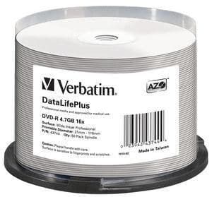 DVD-R 16X bulk, 4.7GB Wide ink - Image 1