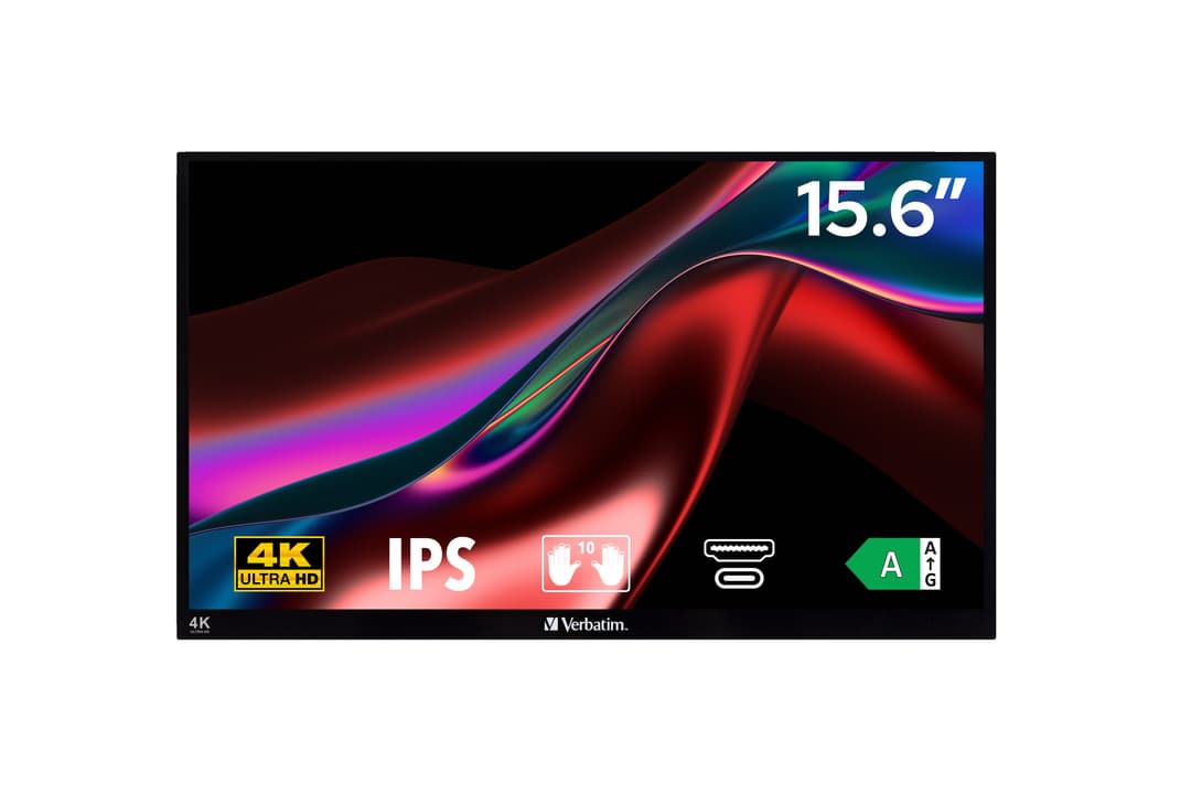 Verbatim Portable Touchscreen Monitor Ultra HD 4K - 15.6” - Image 3
