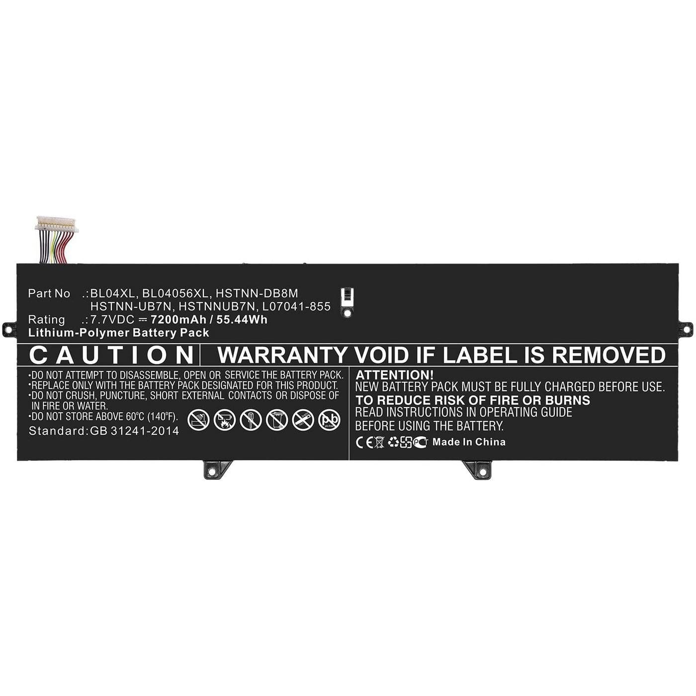 Laptop Battery for HP 52.36Wh