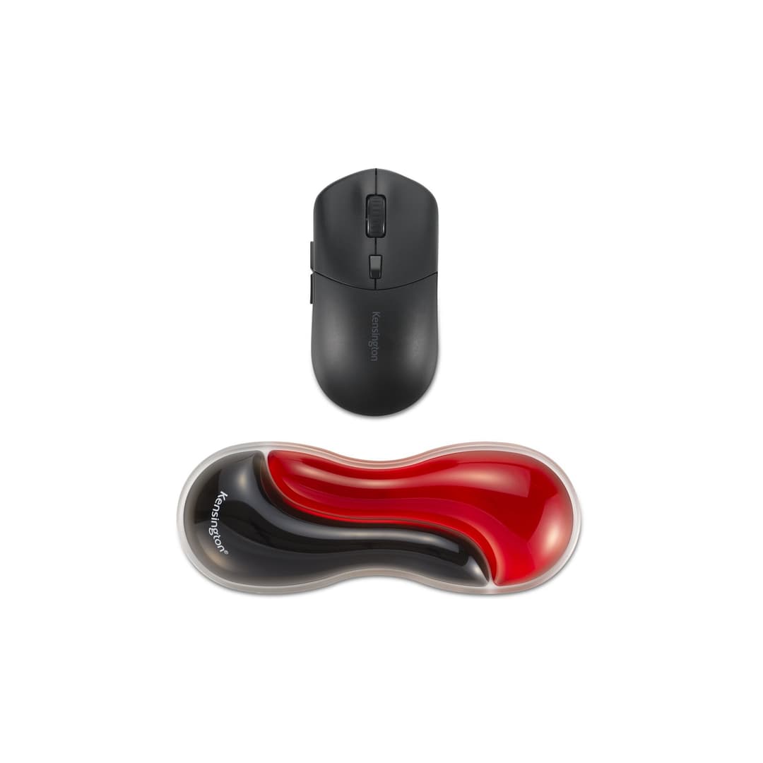 Kensington Slim Duo Gel Mouse/Trackball Wrist Rest - Red - Image 2