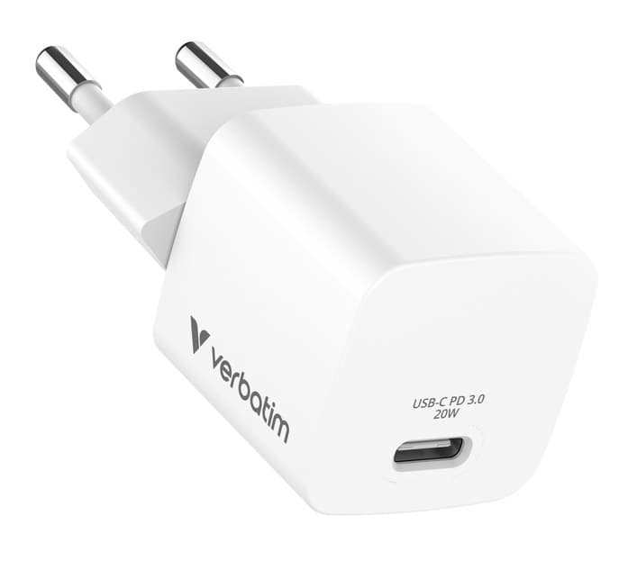 Verbatim Mini GaN Charger 20W USB-C PD 3.0 EU Plug 32395 - Image 1