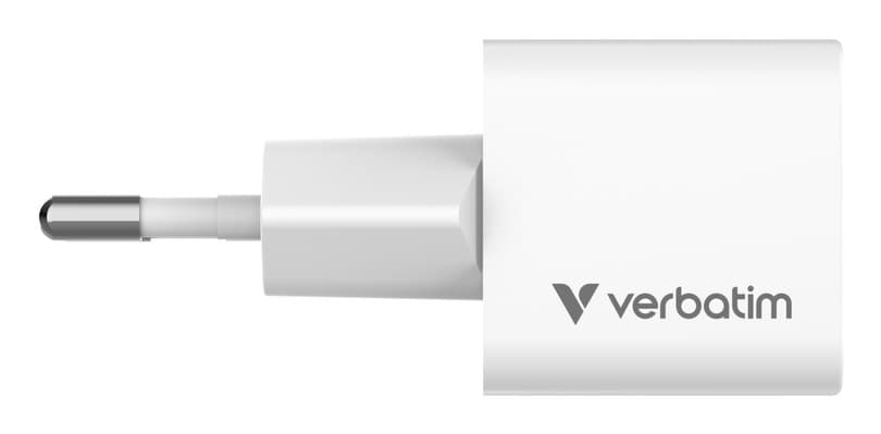 Verbatim Mini GaN Charger 20W USB-C PD 3.0 EU Plug 32395 - Image 4