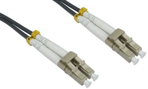 CablesDirect FB1M-LCLC-050-5MTR LC-LC 62.5/125 MMD OM1 FIBRE CABLE - GREY - Image 1