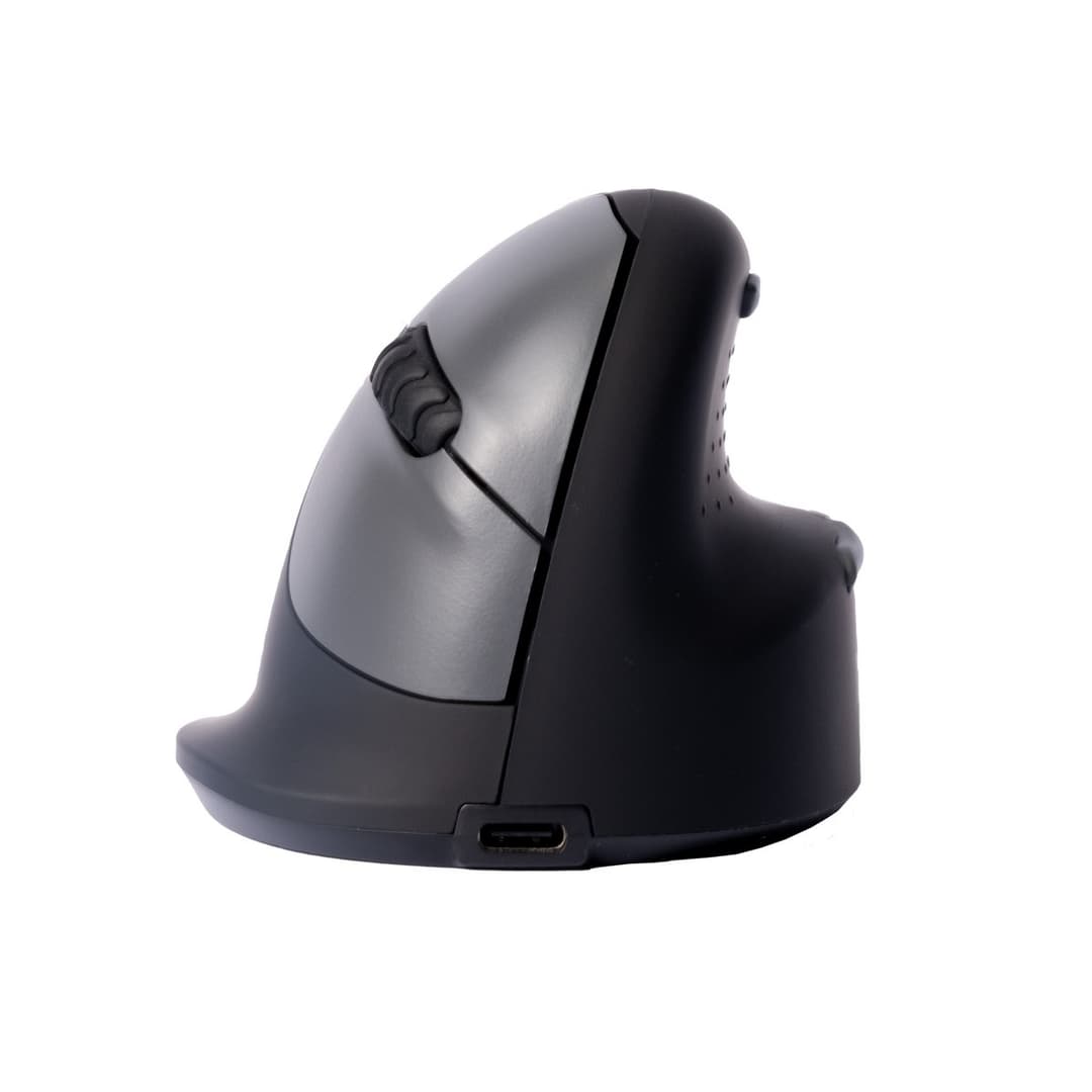 R-Go Tools HE Break Ergonomic Vertical Mouse Right-handed Black - Large Bluetooth - Image 2
