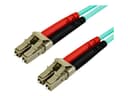 StarTech OM4 Duplex Multimode Fibre Patch Cable LC to LC Aqua 7m thumbnail 1
