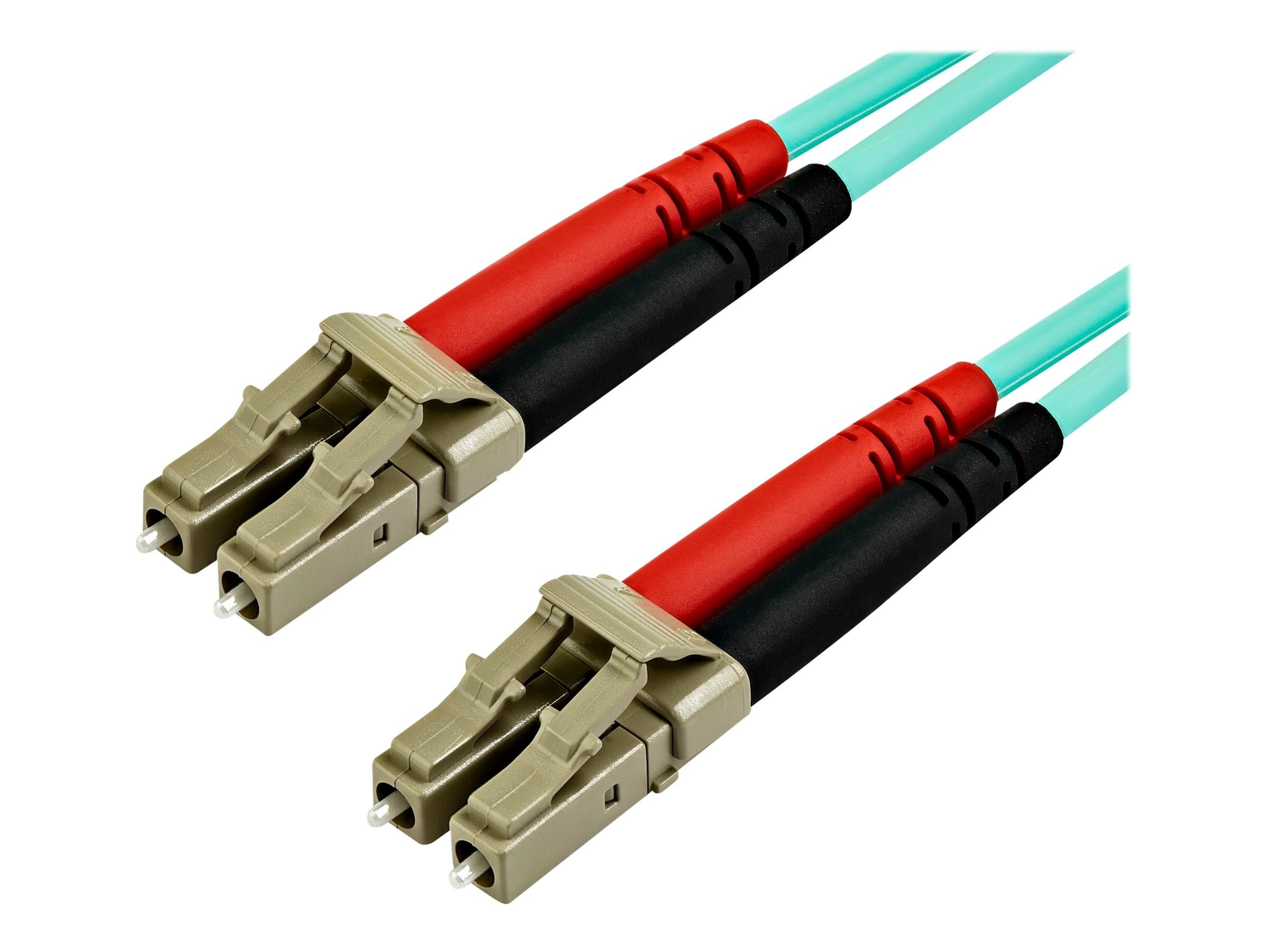 StarTech OM4 Duplex Multimode Fibre Patch Cable LC to LC Aqua 7m
