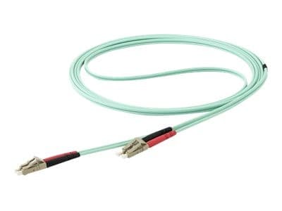 StarTech OM4 Duplex Multimode Fibre Patch Cable LC to LC Aqua 7m - Image 2