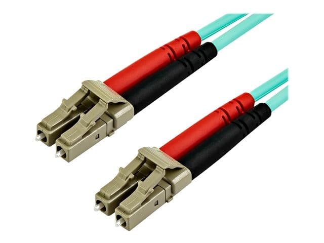 StarTech OM4 Duplex Multimode Fibre Patch Cable LC to LC Aqua 7m - Image 4
