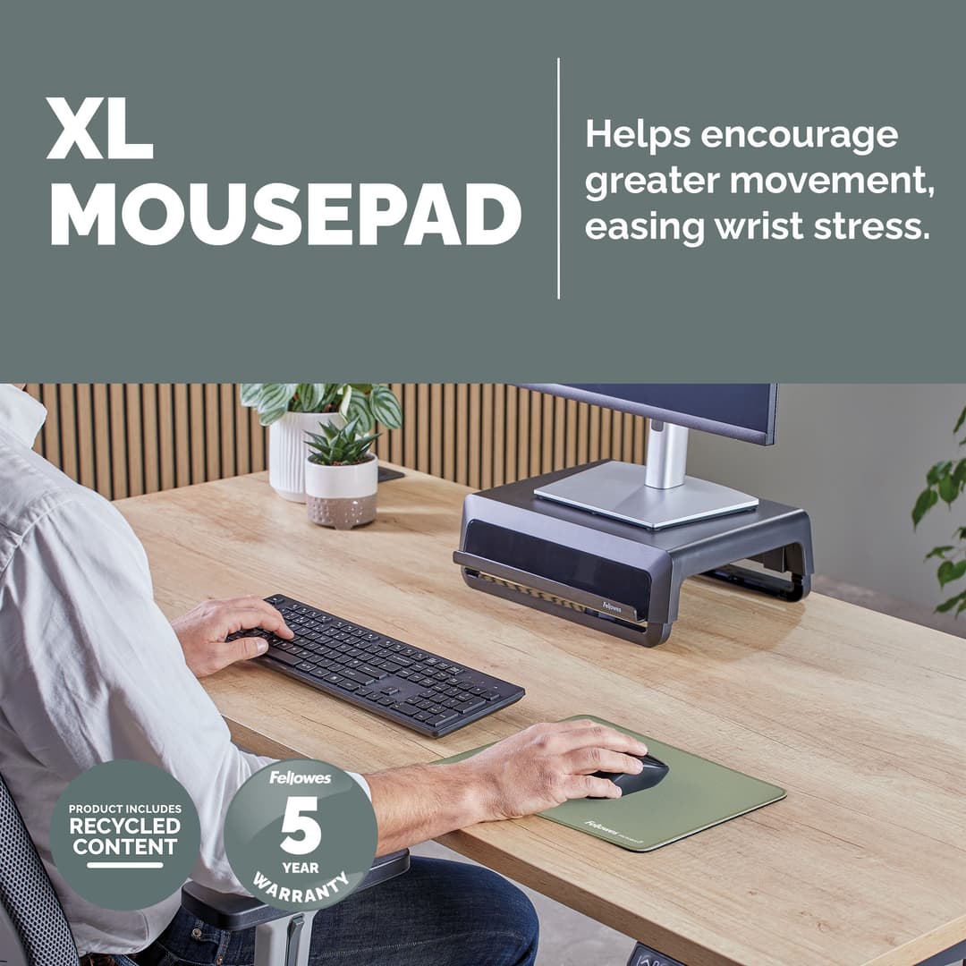Fellowes Breyta (New) XL Mousepad Sage - Image 2