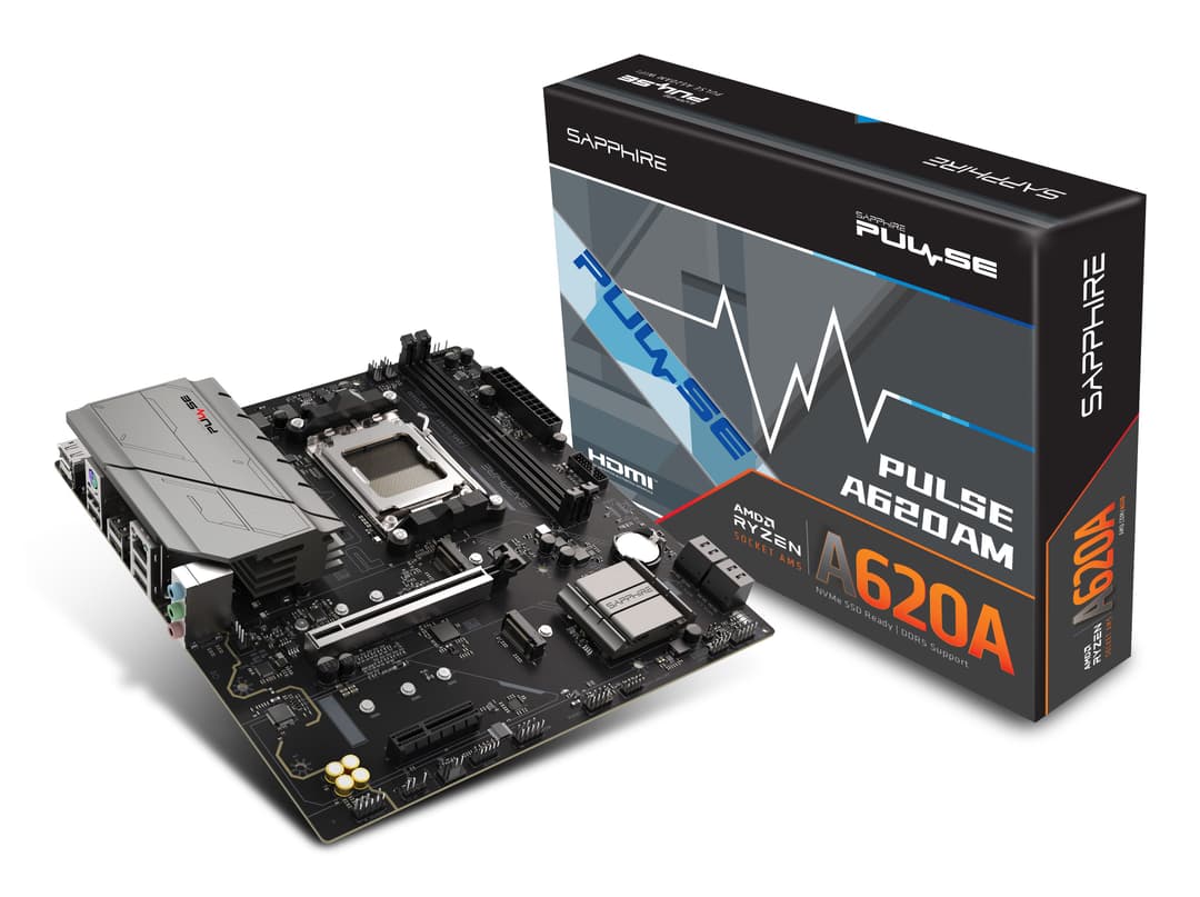 Sapphire PULSE A620AM AMD A620A Socket AM5 DDR5 Micro-ATX Motherboard - Image 6