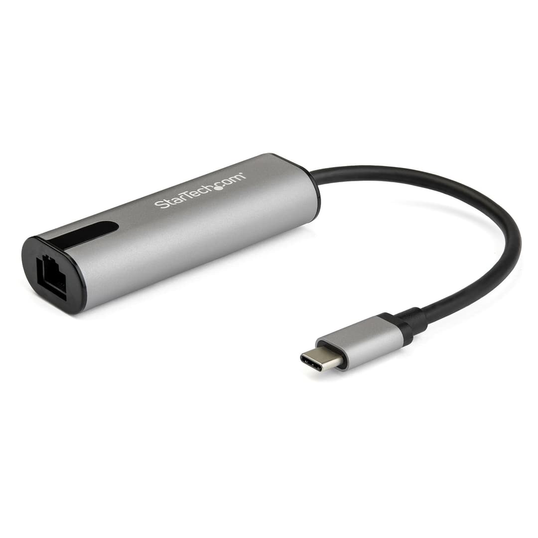 StarTech.com 2.5GbE USB C to Ethernet Adapter NBASE-T NIC - USB 3.0 Type C 2.5/1 Gigabit/100 Mbps Multi Speed Network/ USB 3.1 Laptop to RJ45/LAN Thunderbolt 3 Compatible/MacBook Pro Surface - Image 1