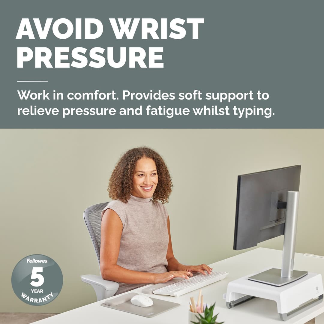 Fellowes Breyta Keyboard Wrist Rest - Sand - Image 2