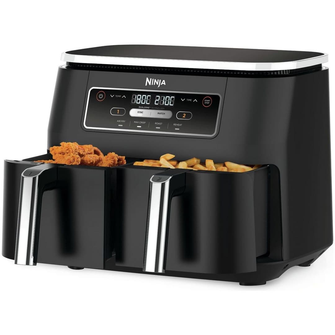 Ninja Foodi AF200UK 4-in-1 Dual Zone Air Fryer 7.6L Black - Image 2