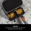 Ninja Foodi AF200UK 4-in-1 Dual Zone Air Fryer 7.6L Black thumbnail 9