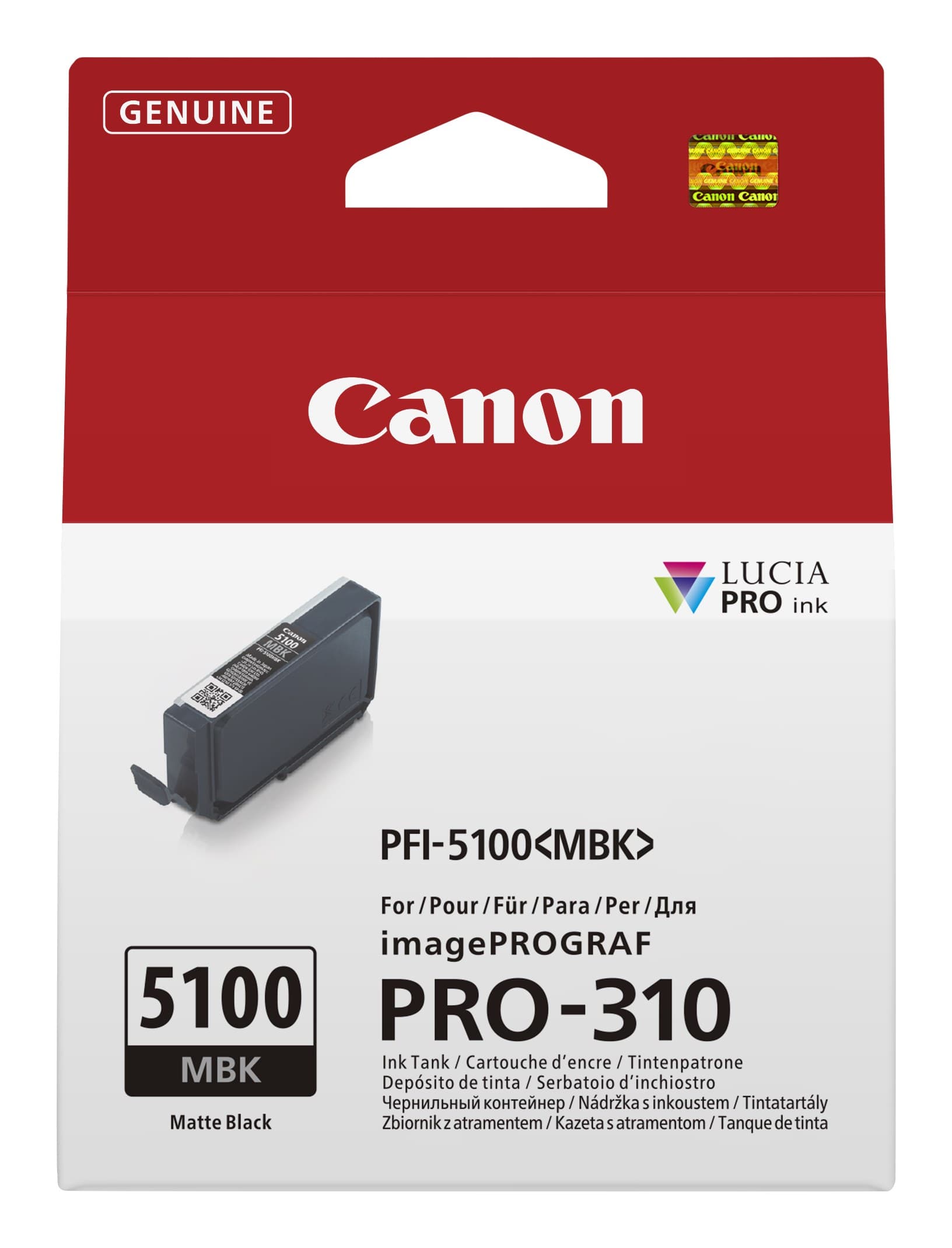 Canon PFI-5100MBK Original Ink Cartridge - Matte Black