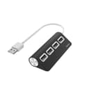 Hama 00200119 4-Port USB 2.0 Hub, 480 Mbit/s, USB Powered - Black thumbnail 1