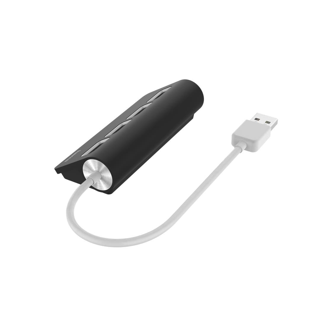 Hama 00200119 4-Port USB 2.0 Hub, 480 Mbit/s, USB Powered - Black - Image 2