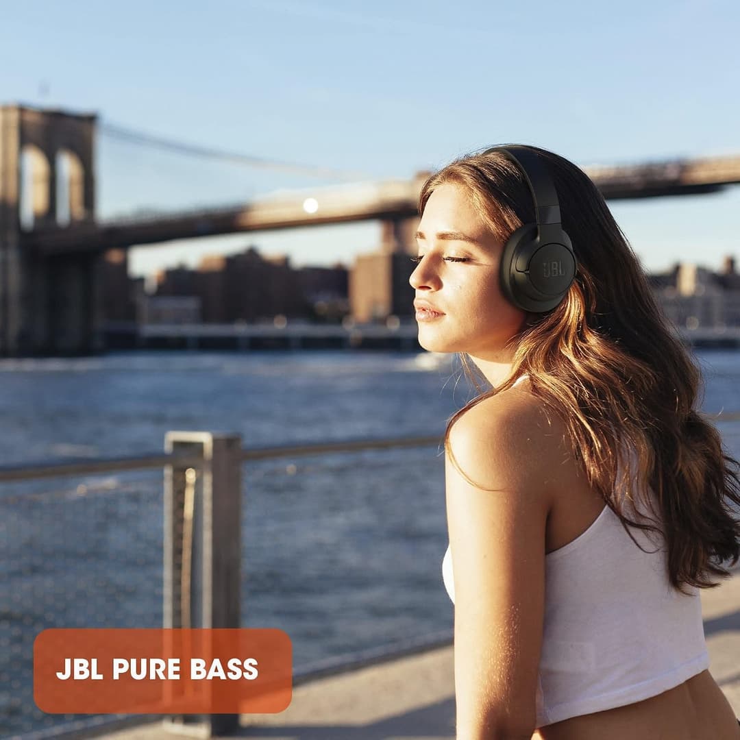 JBL Tune 760NC Noise Cancelling Headphones Blue - Image 4