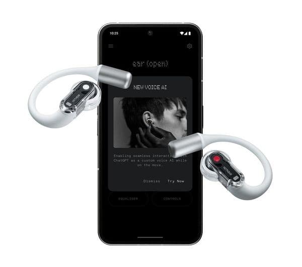 NOTHING Ear (open) Wireless Bluetooth Noise-Cancelling Earbuds - White - Image 10