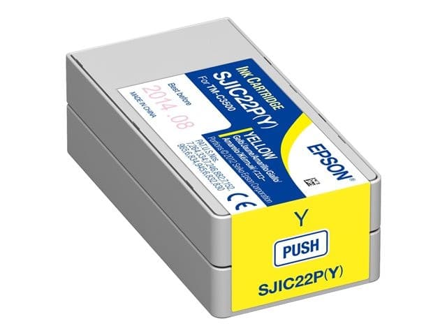 Epson SJIC22P(Y) - yellow - original - ink cartridge