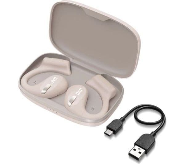 JVC HA NP50T Wireless Bluetooth Sports Headphones - Beige - Image 3
