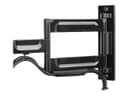 Peerless PARAMOUNT Articulating Wall Mount PA740 mounting kit - Tilt & Swivel - for flat panel - gloss black thumbnail 4