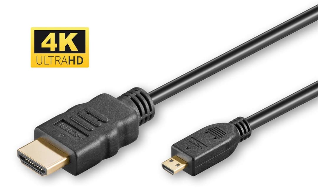 4K HDMI A-D cable, 2m - Image 1